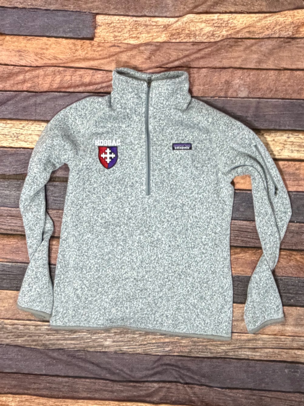 Patagonia Better Sweater Hoosac Prep New York Gray Fleece Women's Jacket
